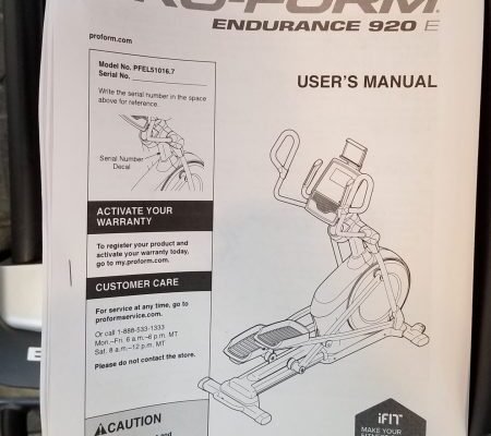 Proform Endurance 920 E Troubleshooting