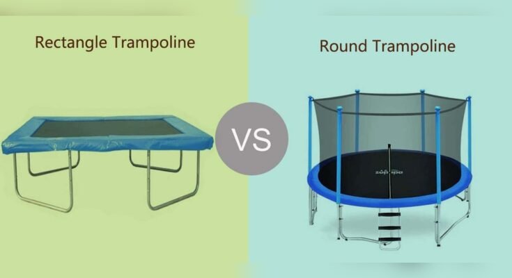 Are Rectangular Trampolines Better Than Round Ones